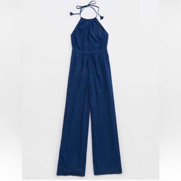 Aerie Slit Halter Jumpsuit Size Medium - Picture 2 of 4